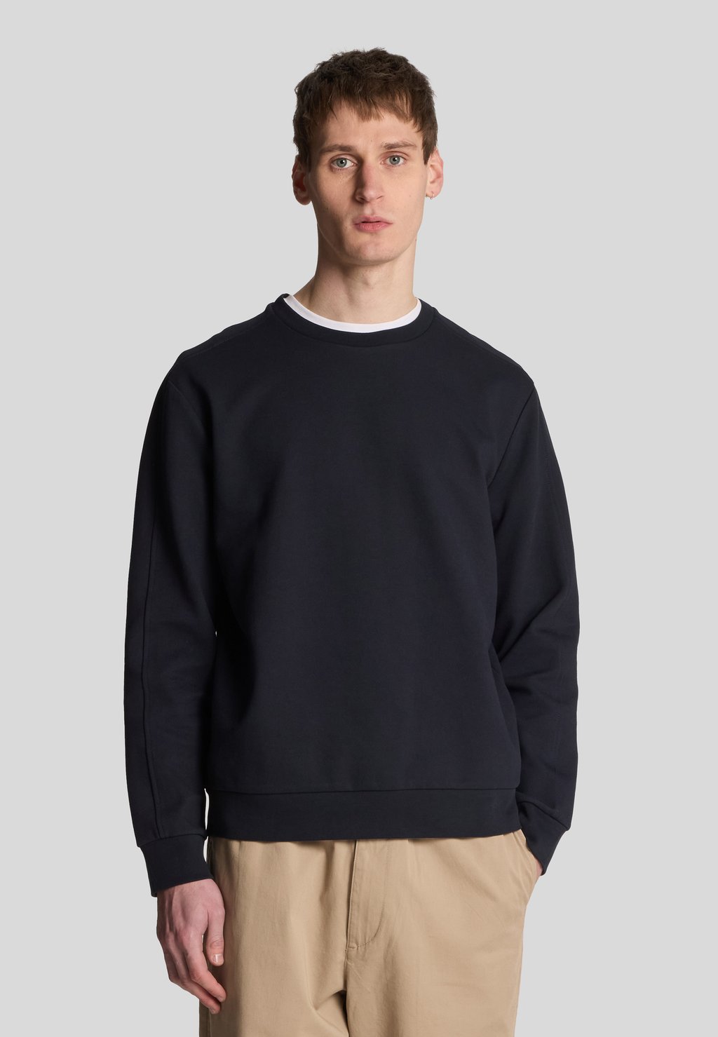 

Толстовка MID LAYERS INTERLOCK CREW NECK Lyle & Scott, темно-синий