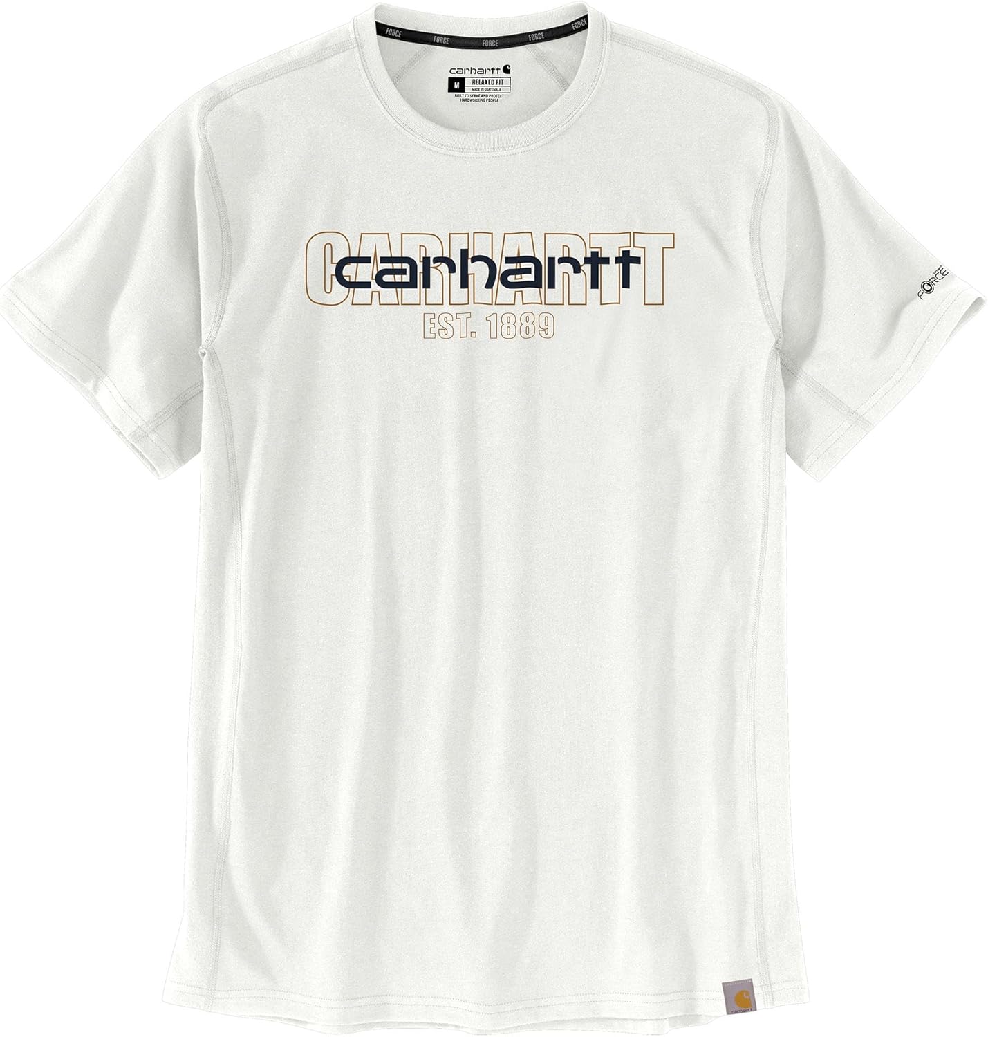 

Carhartt мужская футболка с логотипом, расслабленный крой, средний вес, короткий рукав, Malt