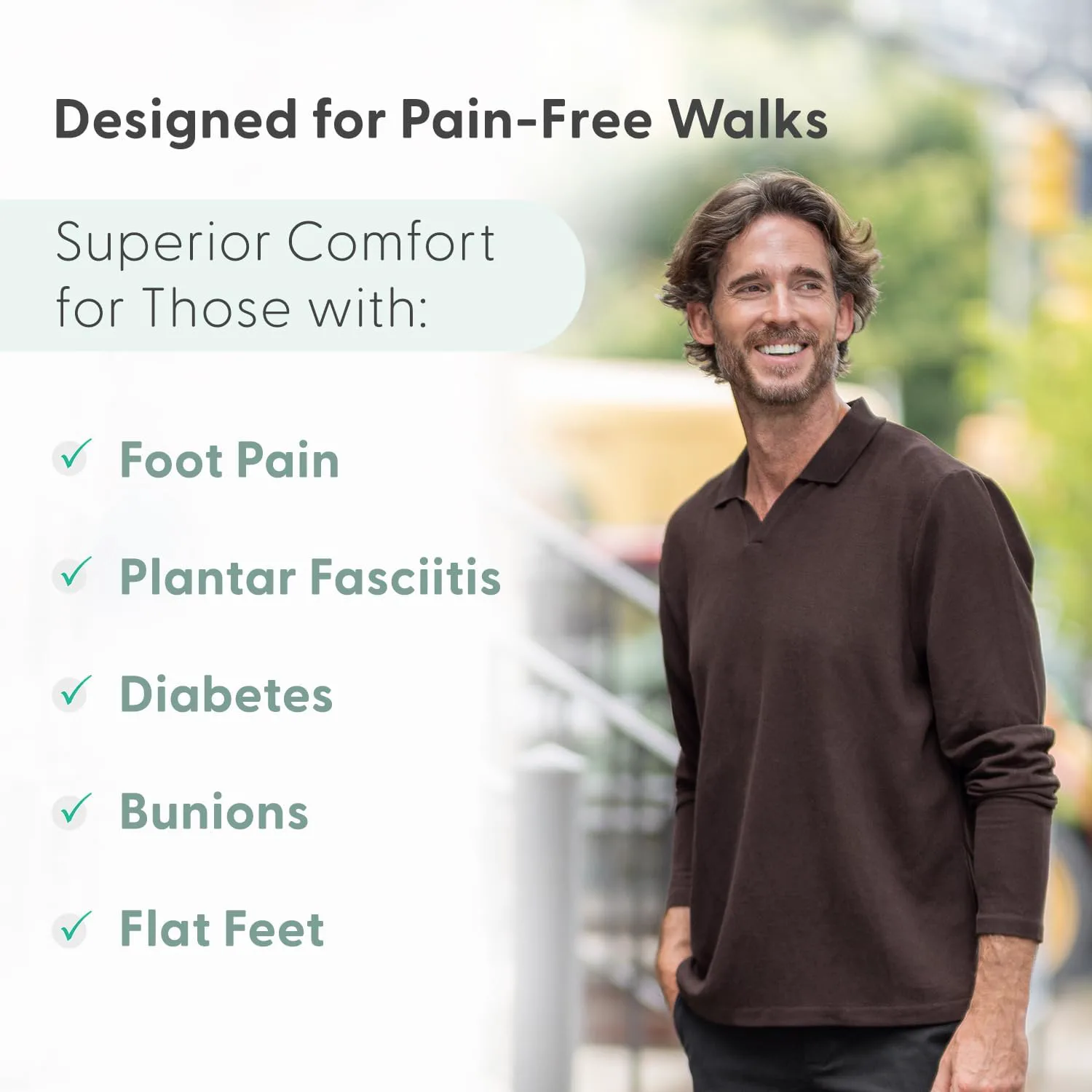 Мужские ортопедические кроссовки Orthofeet Edgewater с вязаным верхом — фото 3