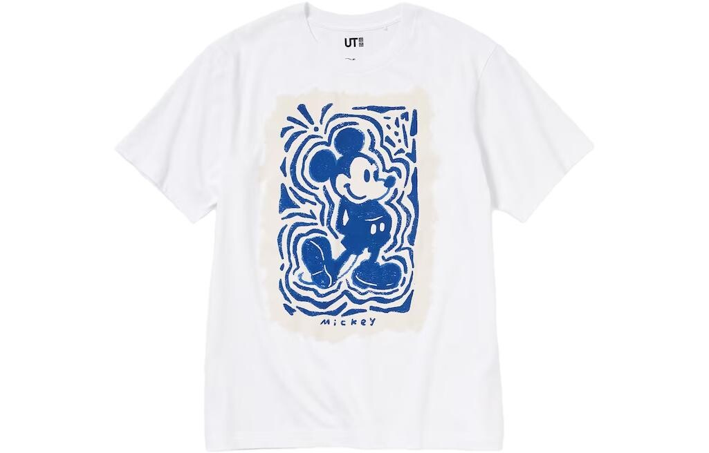 

Футболка X Disney Co-branded SS23 унисекс белая Uniqlo, белый