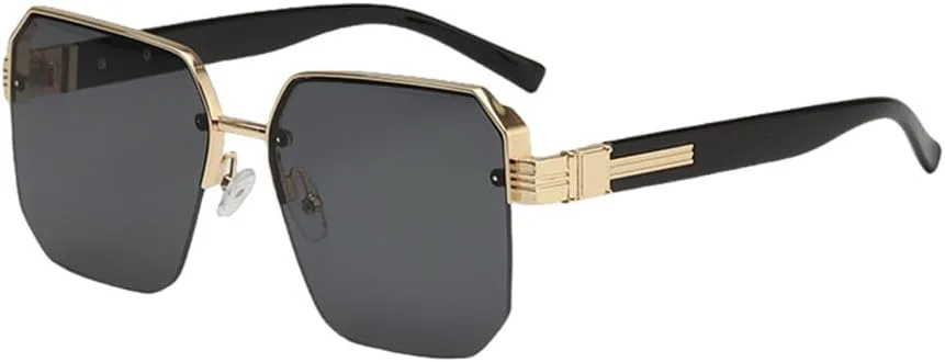 

Солнцезащитные очки с градиентным переходом цвета для женщин и мужчин, солнцезащитные очки для вождения, винтажные мужские и женские очки HDUBFY, Black Gold