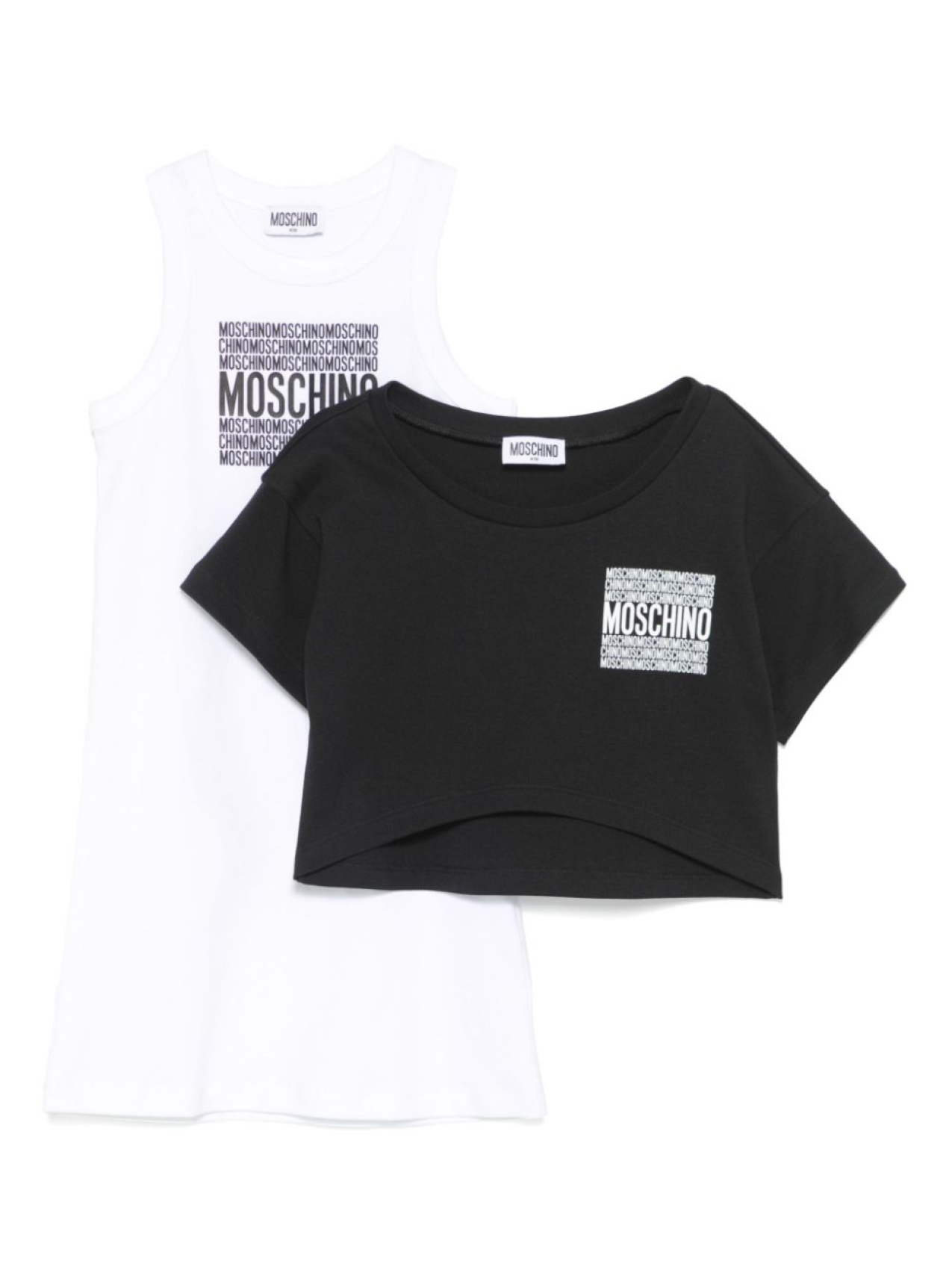 

Moschino Kids многослойное платье, черный