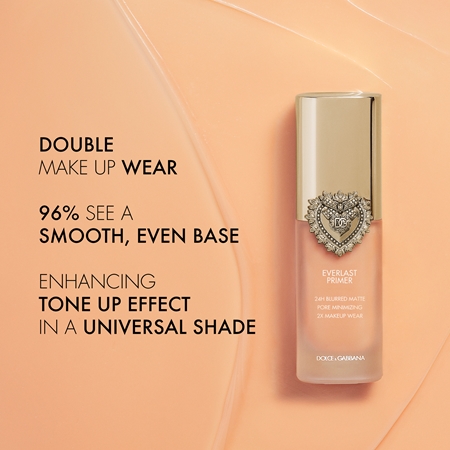 Стойкая основа под макияж Dolce&Gabbana Flawless Everlast Primer, Translucent brightening apricot tone 28 ml — фото 4