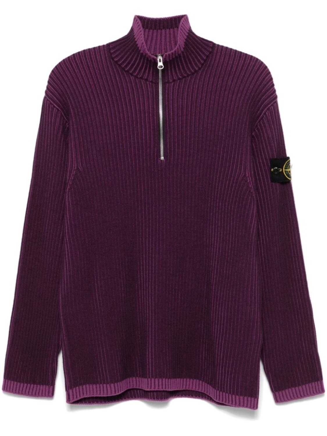 

Свитер с изображением компаса Stone Island, фиолетовый
