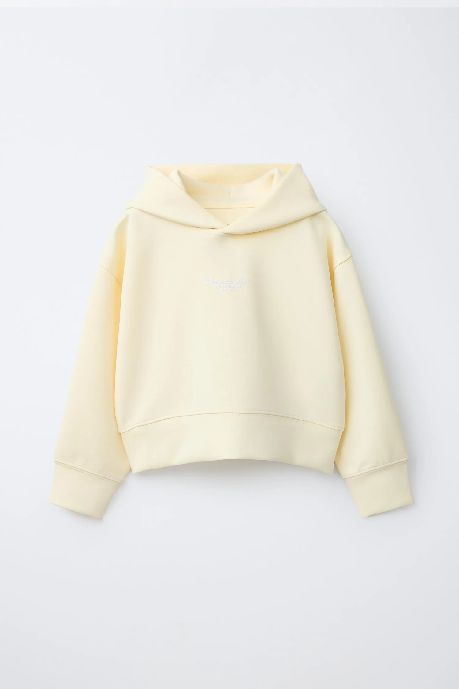 Простая толстовка с капюшоном Zara, желтый