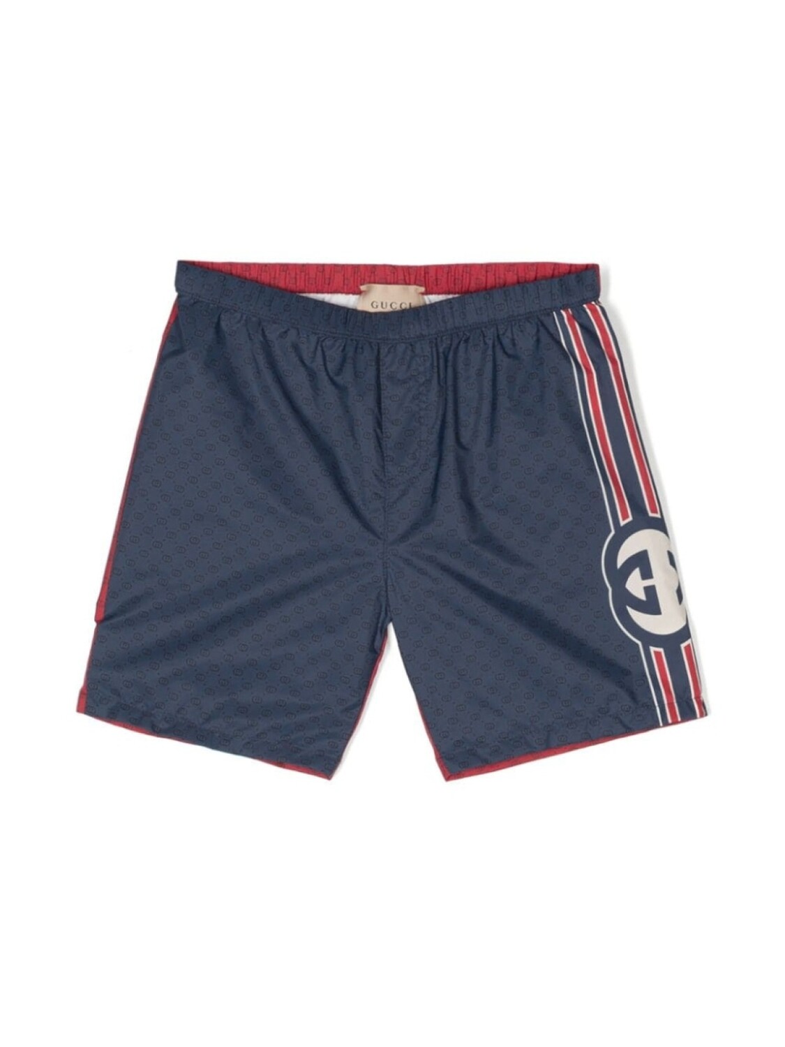 

Gucci Kids плавки-шорты с логотипом Interlocking G, синий