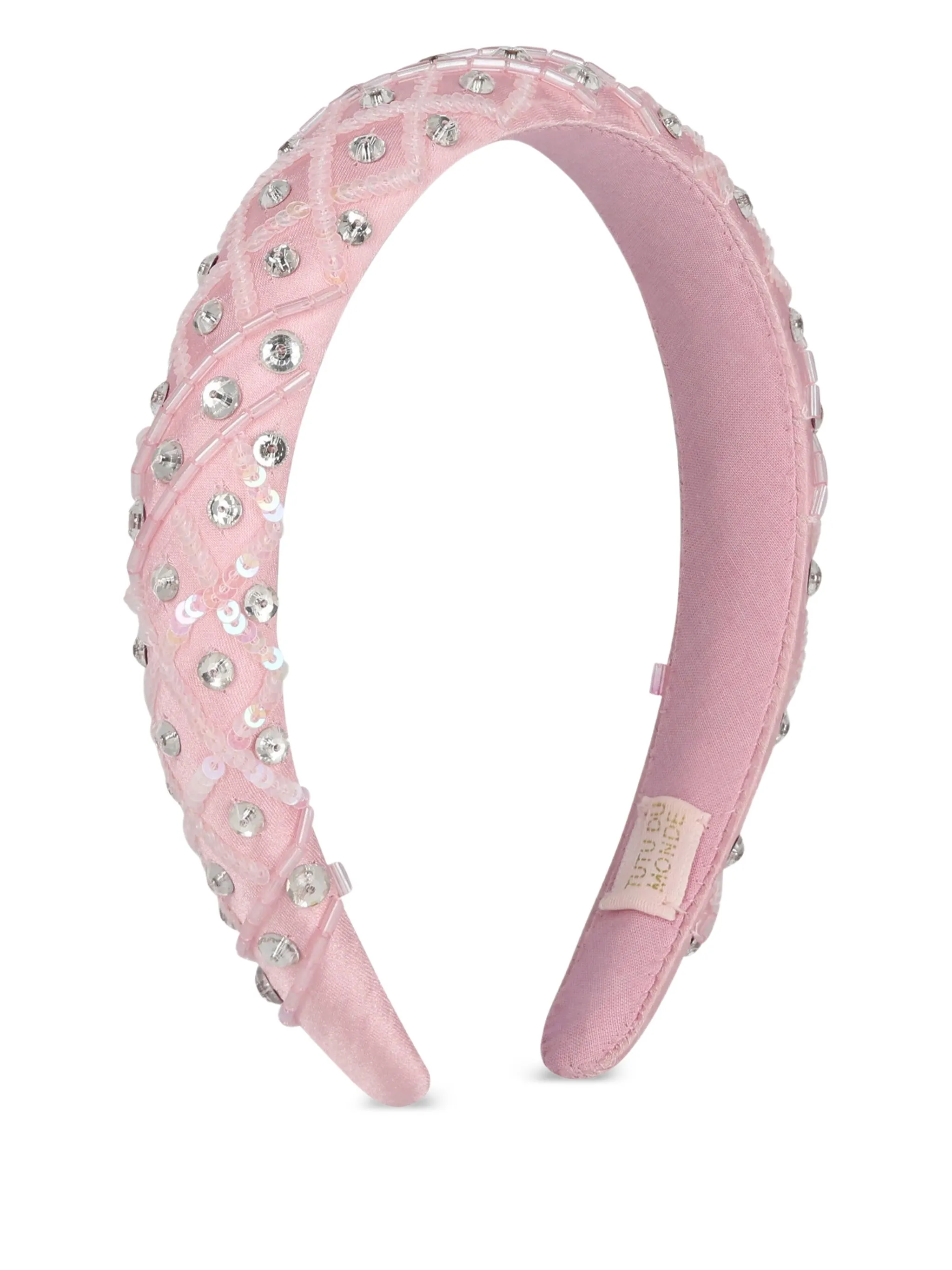 

Бархатный ободок с пайетками Tutu Du Monde, розовый