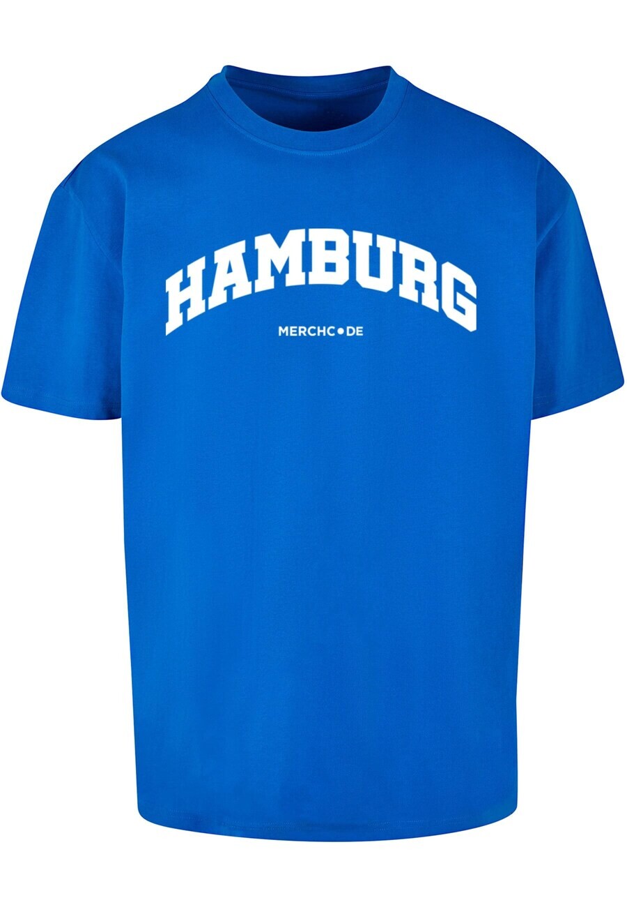 

Футболка Merchcode HAMBURG WORDING, синий кобальт