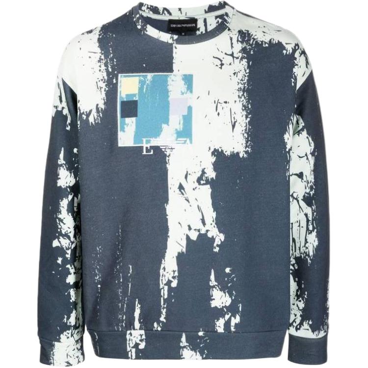 

Emporio Armani Мужская толстовка SS23 светло-голубого цвета, Синий, Emporio Armani Мужская толстовка SS23 светло-голубого цвета