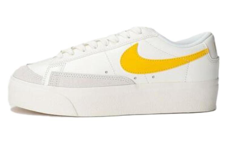 

Кроссовки Nike Blazer Low Platform Sail Vivid Sulfur Women's, белый/желтый