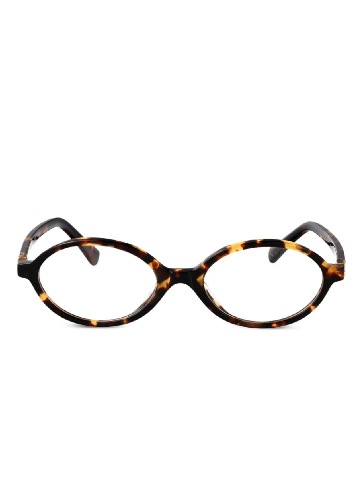 

Очки в овальной оправе Miu Miu Eyewear, коричневый