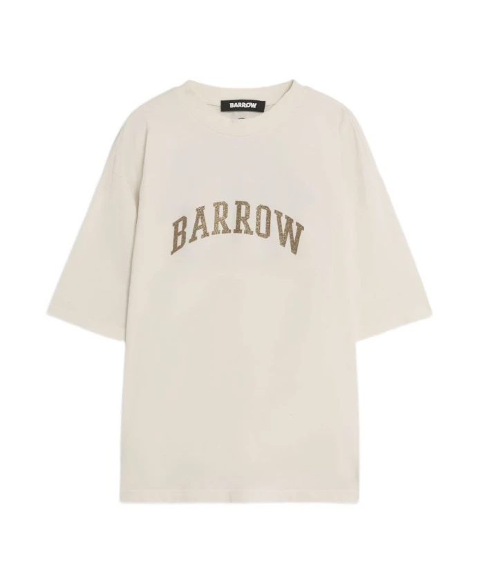 

Футболка с круглым вырезом и логотипом, номер 10, белая. Barrow, белый