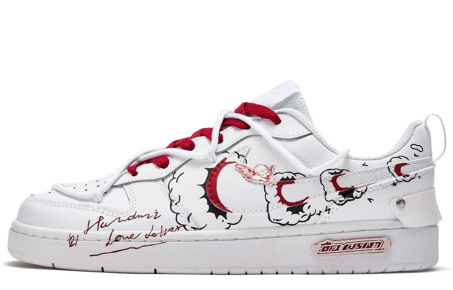 

Кроссовки Nike Court Borough Skateboarding Shoes Women's Low-top Red, красный