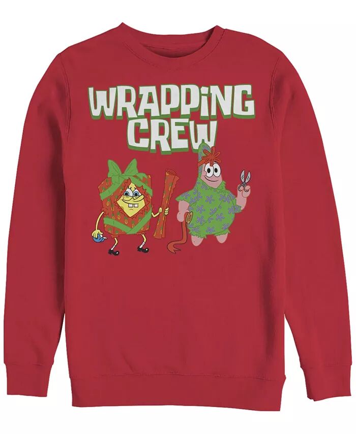 

Мужская толстовка SpongeBob SquarePants Wrapping Crew Fifth Sun, красный