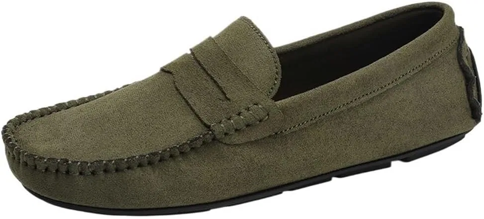 Мокасины замшевые Loafers Green UOPYNE