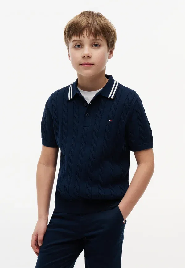 Короткий рукав поло Tommy Hilfiger, темно-синий