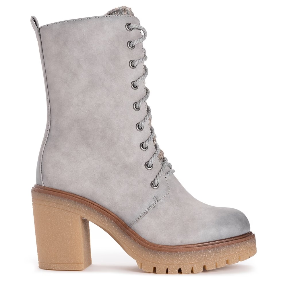 Ботильоны на толстом каблуке с утолщением Muk Luks, grey — фото 2