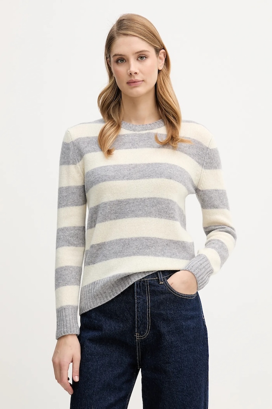 

Шерстяной свитер United Colors of Benetton, серый