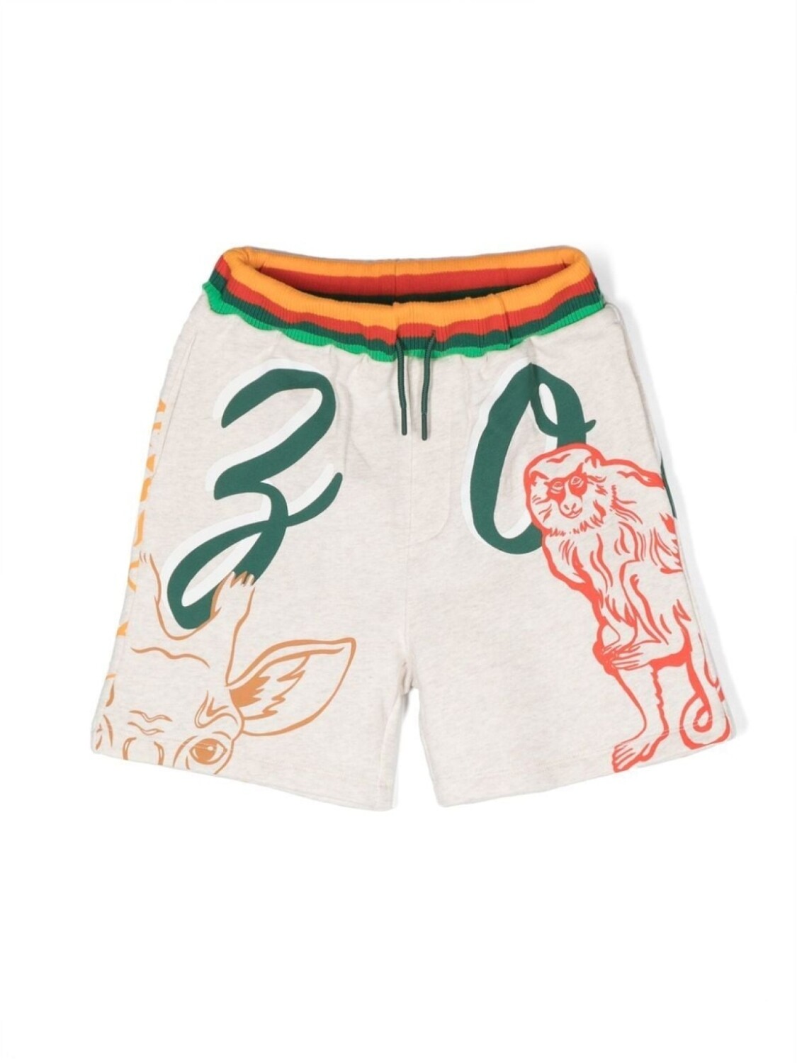 

Kenzo Kids шорты с принтом, нейтральный цвет