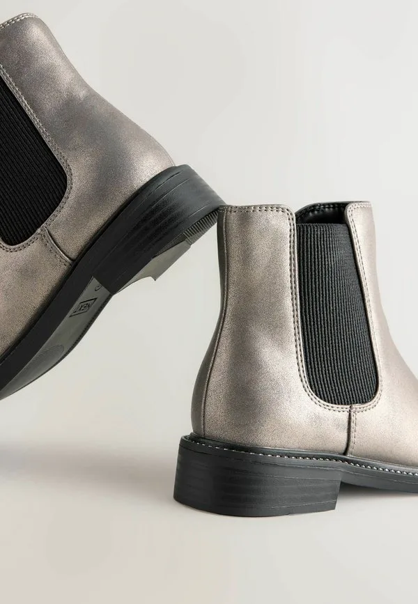 Классические ботильоны челси стандартного кроя Next, Pewter Silver — фото 4