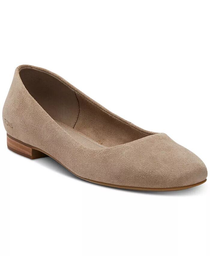 Женские балетки без шнуровки Briella с квадратным носком TOMS, белый
