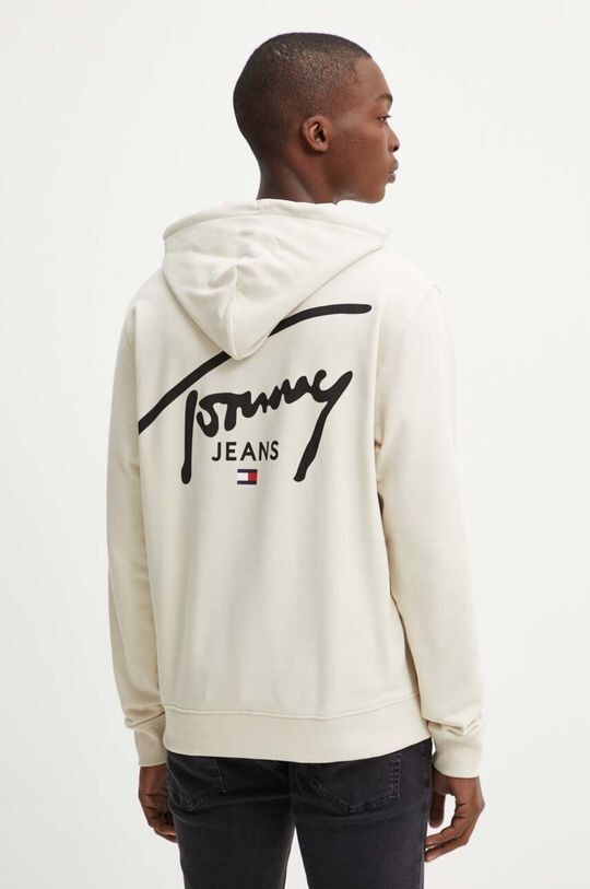 

Хлопковая толстовка Tommy Jeans, бежевый