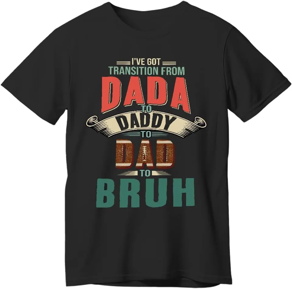 Футболка Dad to Bruh с принтом для папы