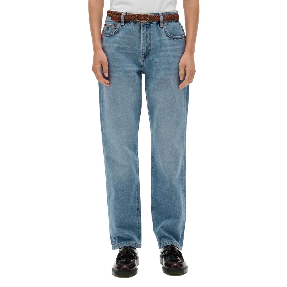 

Джинсы Superdry средней посадки прямого кроя, синий