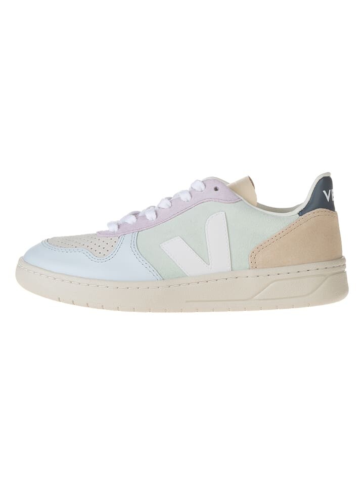 Кроссовки на шнуровке Veja, цвет türkis/beige