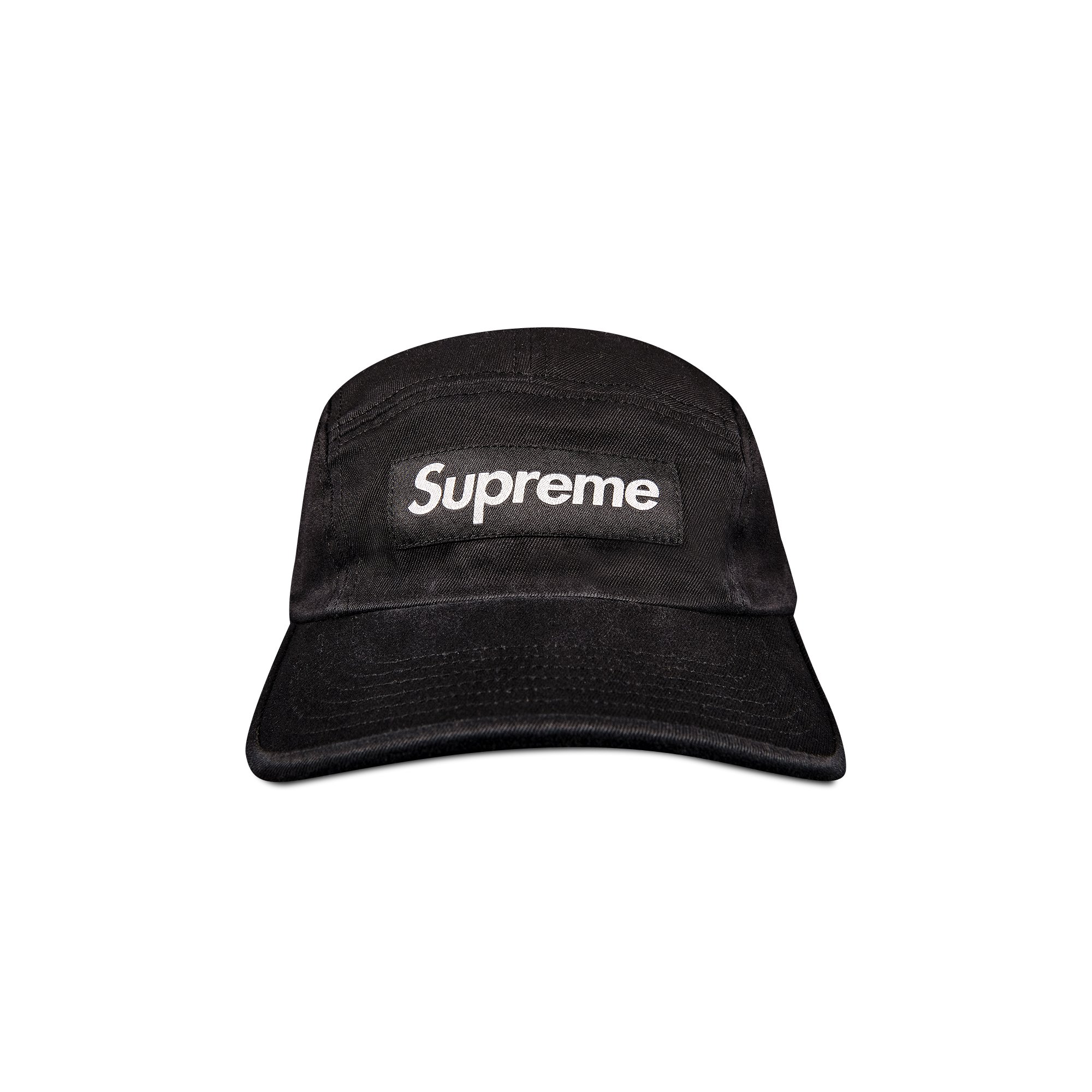 

Твиловая кепка Supreme из ткани чинос, цвет Черный