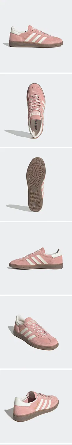 Мужские низкие кроссовки Handball Spezial Wonder Mauve с белым от Adidas — фото 4