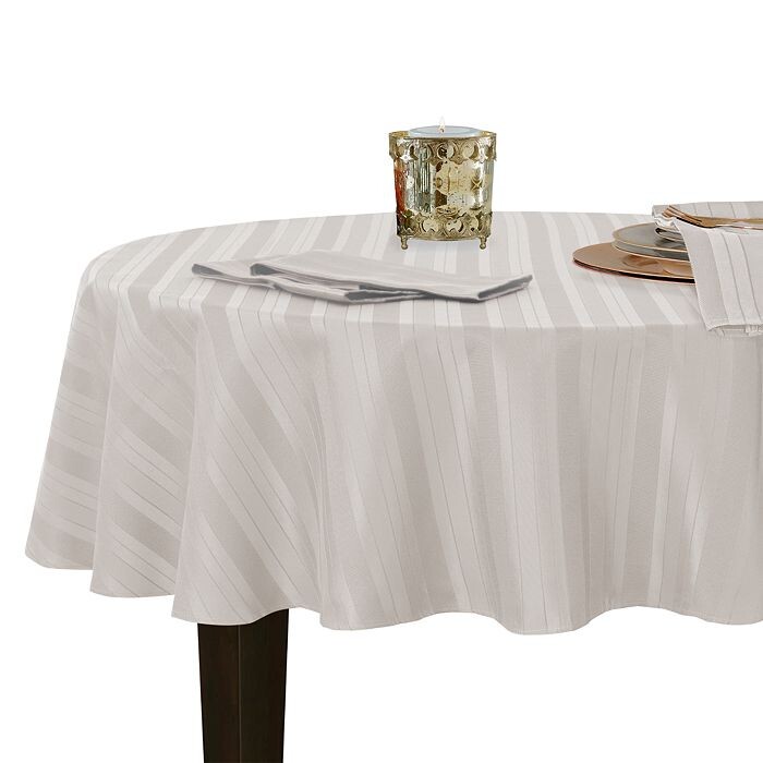 

Жаккардовая круглая скатерть Denley Stripe, 70 x 70 дюймов Elrene Home Fashions