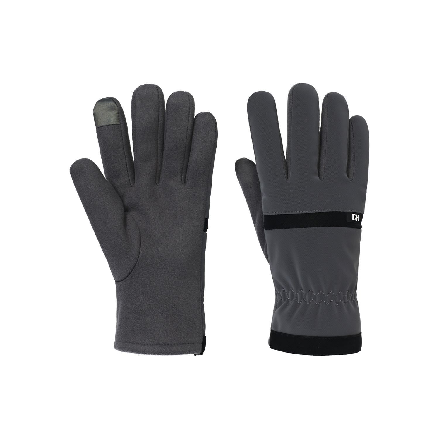 

Вязаные перчатки мужские ELLE, mountain серый