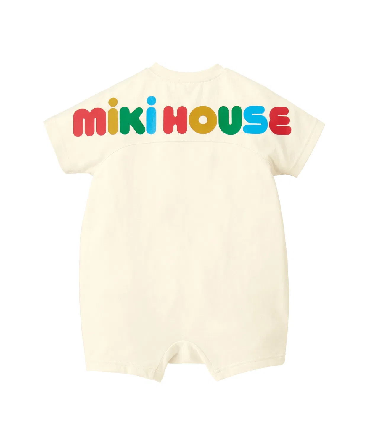 Комбинезон-боди с логотипом на спине, бренд MIKI HOUSE, цвет белый