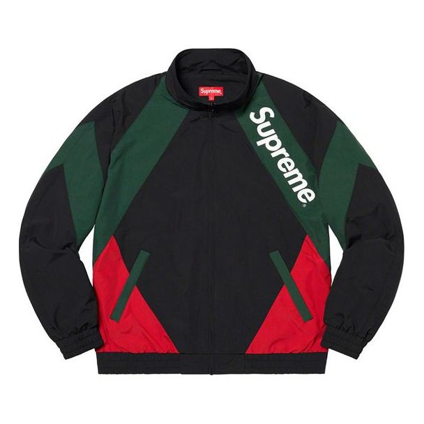 

Куртка Supreme SS20 Colorblock Splicing Casual Sports Jacket Unisex Black, черный