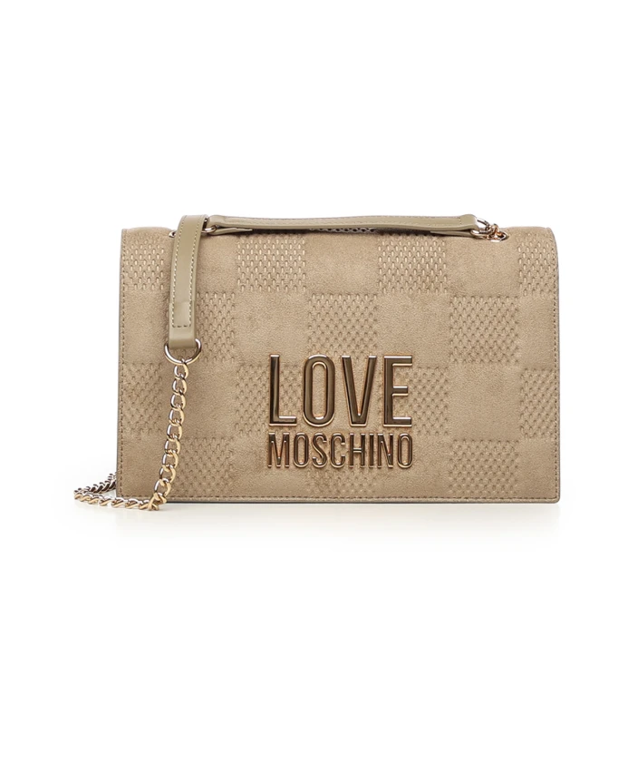 

Маленькая сумка через плечо Love Moschino, бежевый