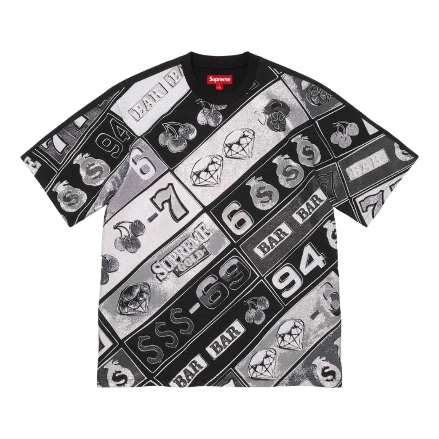 Футболка Supreme SS26 Slot Machine S/S, черная, SUP-SS26-291-BLK