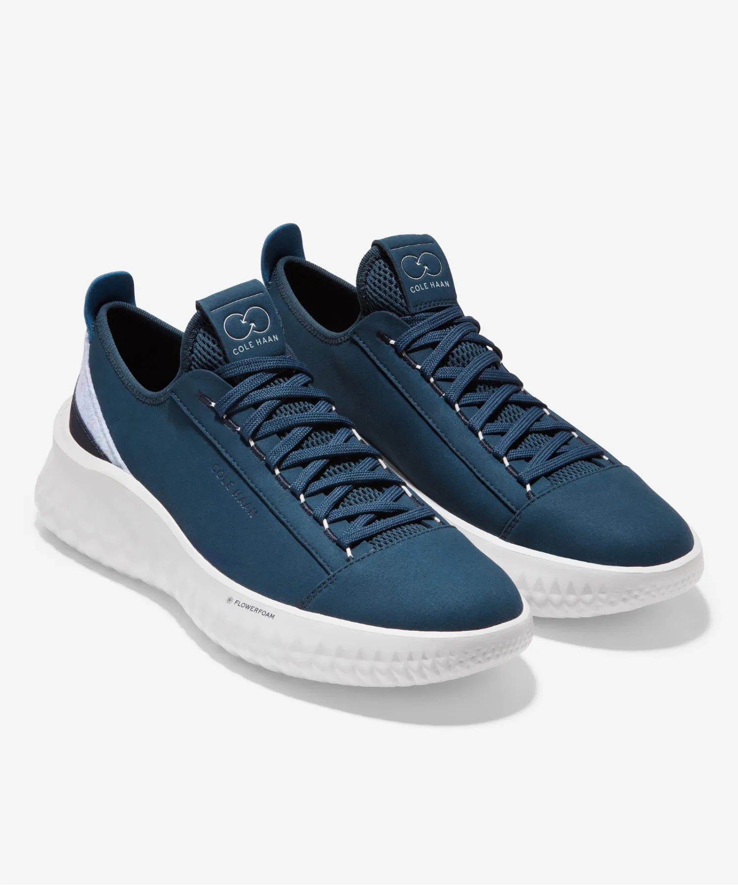 Мужские кроссовки из натуральных материалов Generation Zerogrand II COLE HAAN синие — фото 2