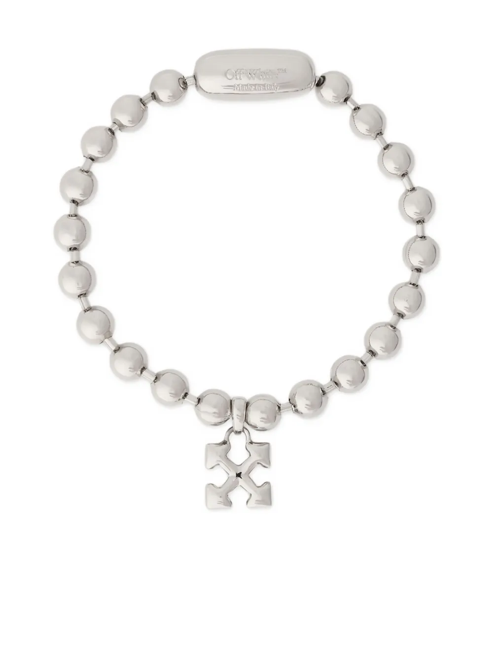 

Браслет с цепочкой и подвеской-стрелой Off-White, серебристый