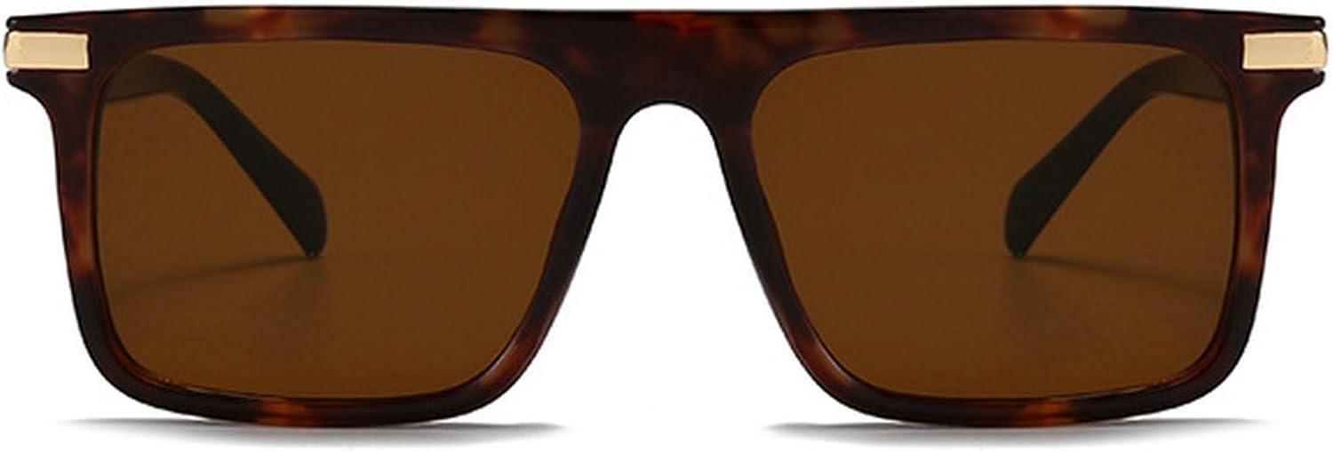 

Квадратные солнцезащитные очки для женщин, модные очки-пилот, женские солнцезащитные очки с защитой от УФ-излучения, легкие, с плоской верхней частью, в стиле ретро mincl, Leopard Brown