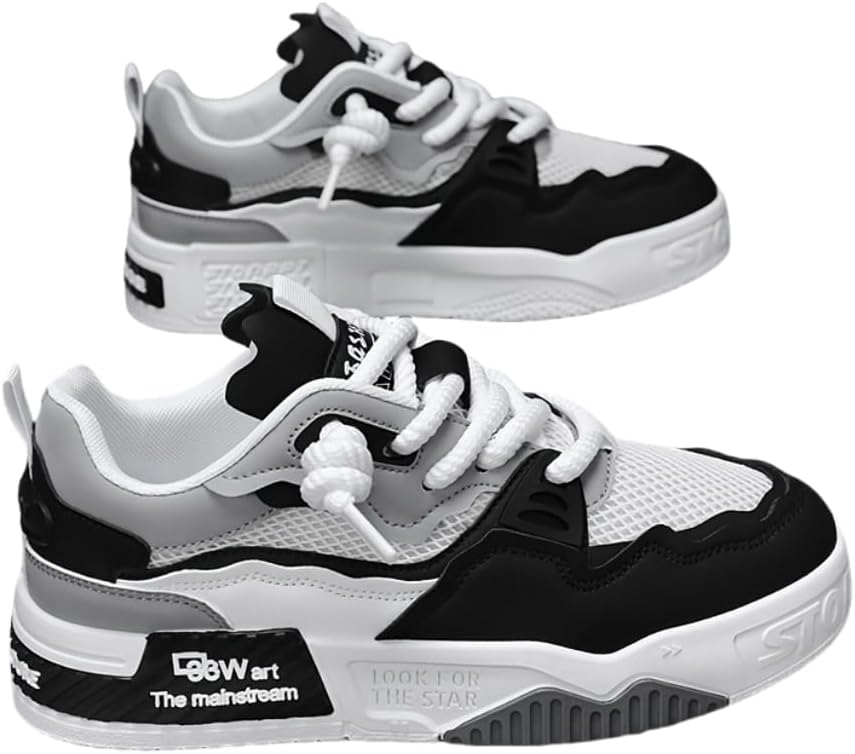 

Мужские модные кроссовки - повседневная обувь с верхом из сетки, дышащий дизайн для путешествий, прогулок на улице и носки в любое время года Hhhchpm, черный