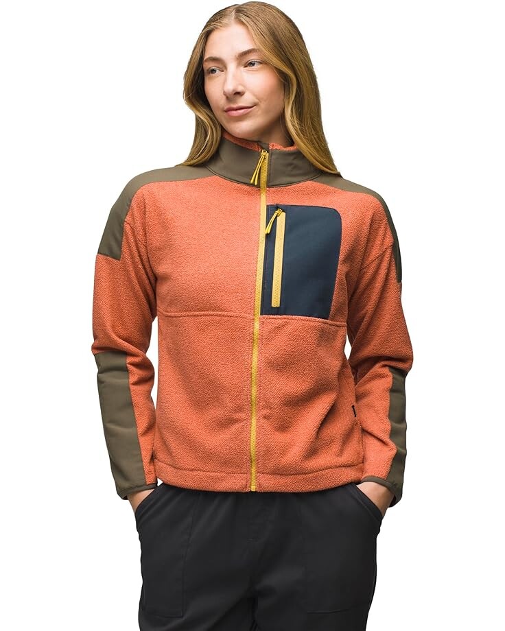 

Куртка Prana Peak Fleece Jacket, цвет Terracotta/Slate Green