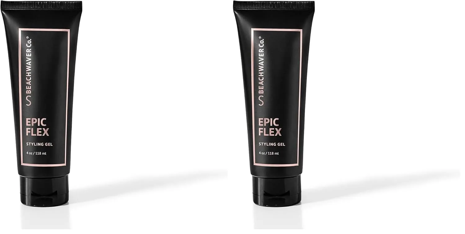 Гель для укладки волос The Beachwaver Co. Epic Flex, гибкая фиксация, с рисовым протеином, аромат Bali Beach Night, 2 шт. по 118 мл