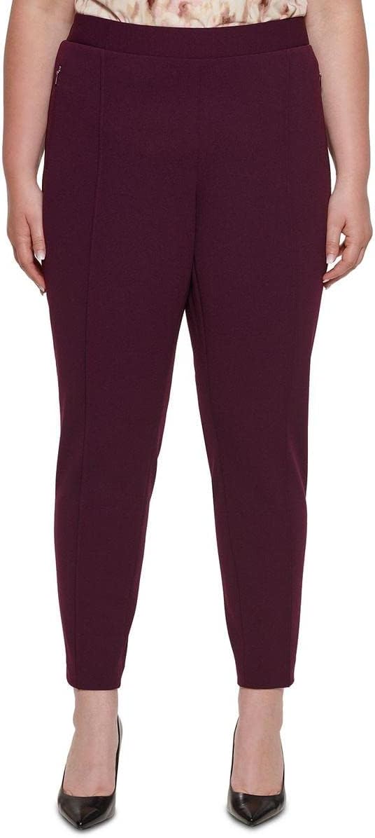 

Женские брюки Calvin Klein Plus с эластичным поясом и средней посадкой, Aubergine