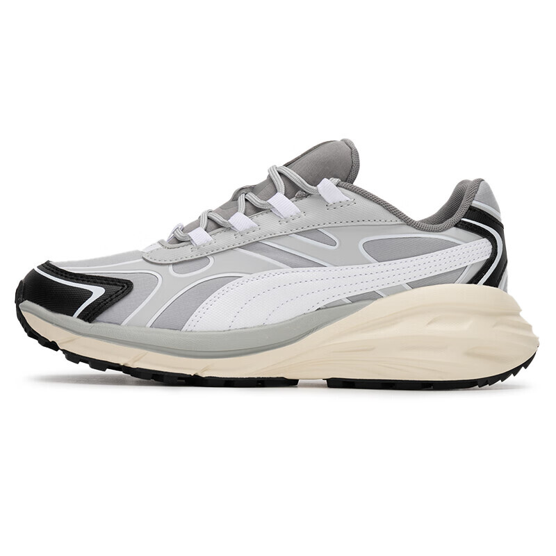 

Кроссовки Puma Hypnotic Lifestyle Shoes Unisex Low-top Grey/White/Black, серый/белый/черный