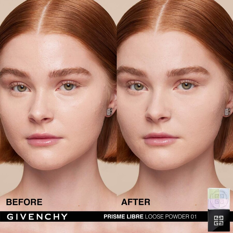 Рассыпчатая пудра Prisme Libre Illuminating & Color Correcting Givenchy, 0.4 oz /10 g, 01 Mousseline Pastel — фото 2