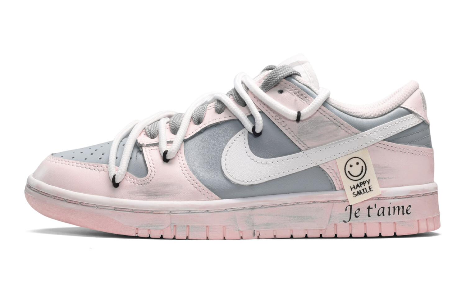 

Кроссовки Nike Dunk Skateboard Shoes Women's Low-Top Pink White/Gray