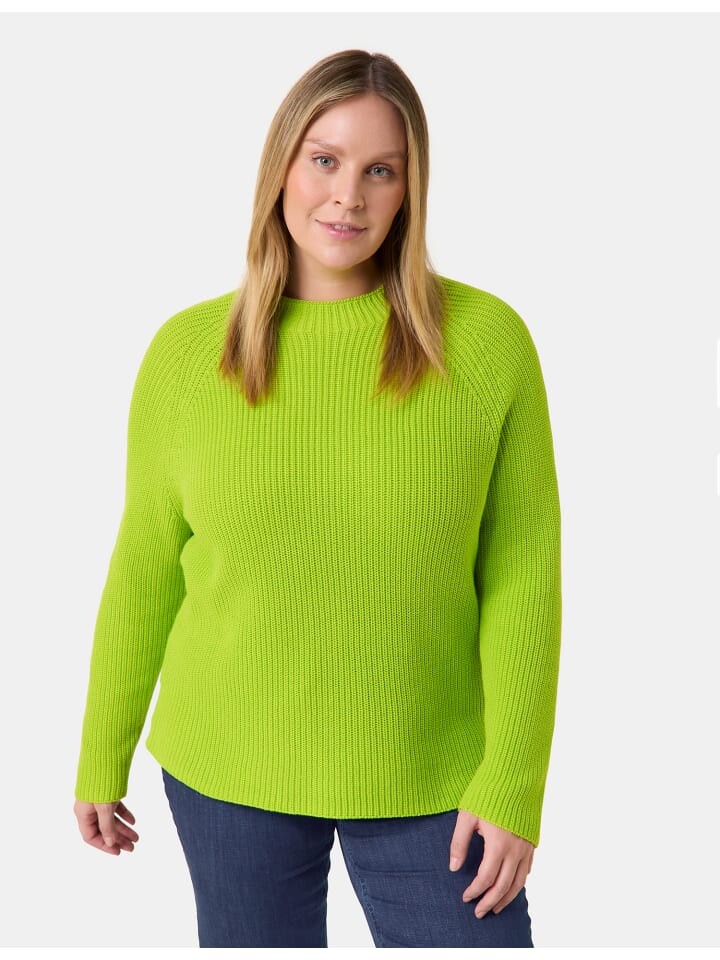 

Пуловер SAMOON Pullover Langarm Rundhals, цвет Lime Tree