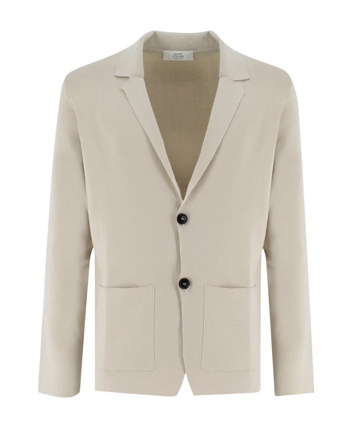 

Кардиган с застежкой на пуговицы и карманами. Mauro Ottaviani, бежевый