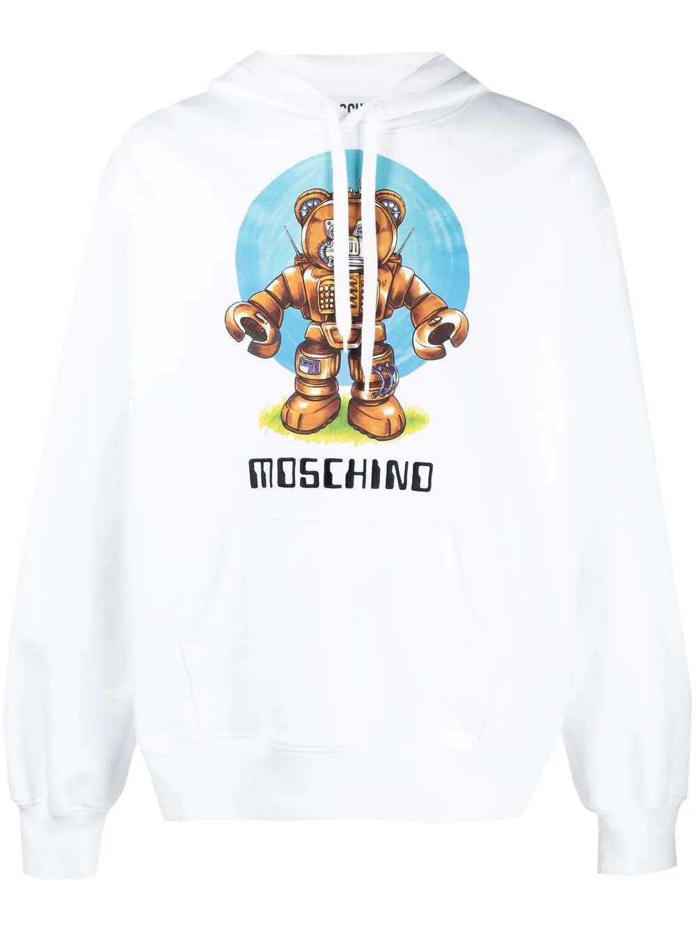 

Худи с принтом Teddy Bear Moschino, белый